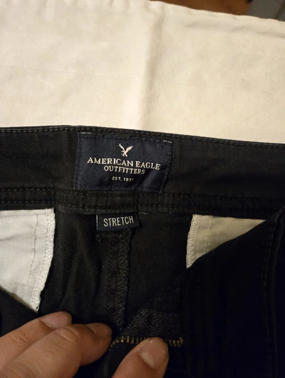 American Eagle Outfitters AE Black Stretch Midi Shorts Size 4